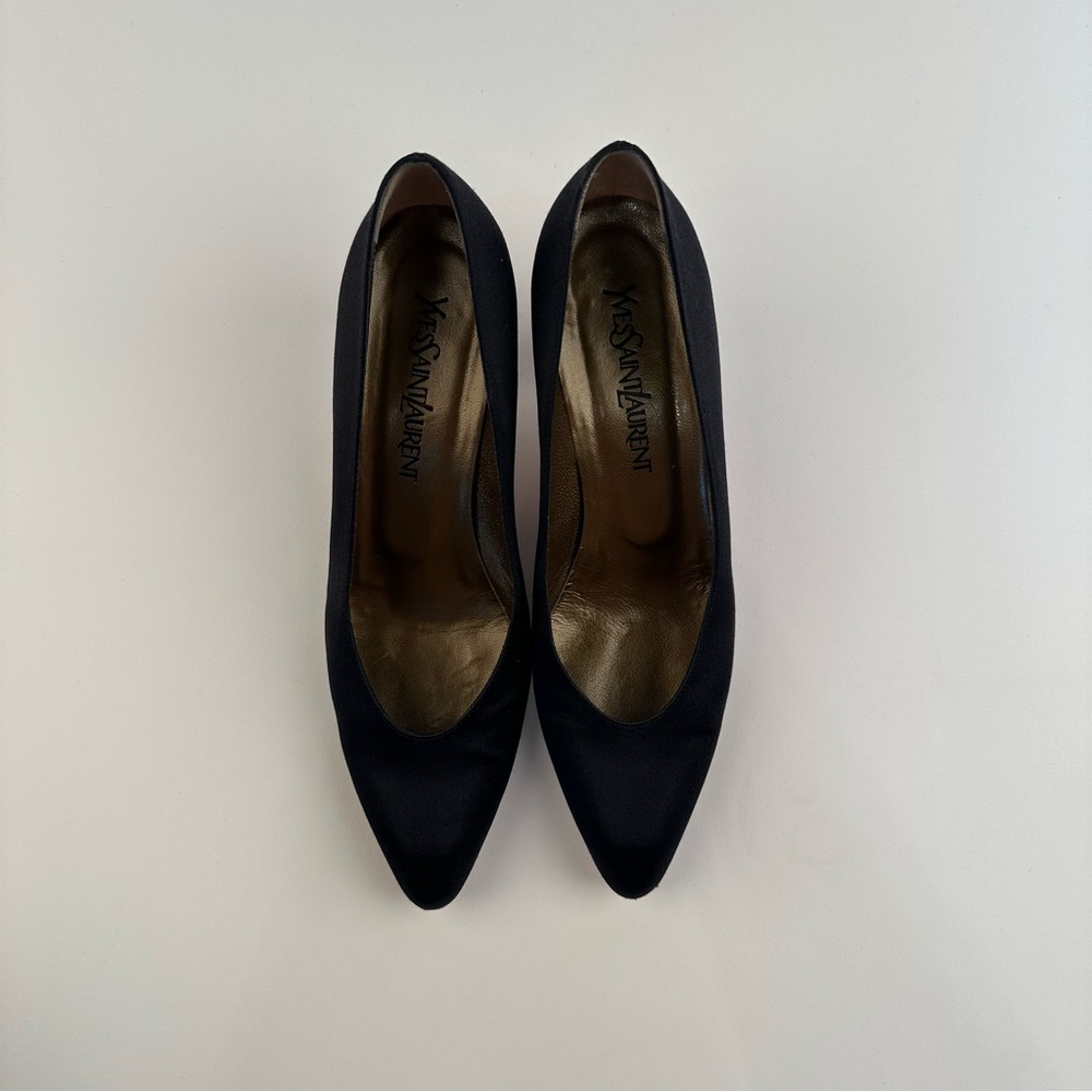 VTG Yves Saint Laurent Women's Black Flats